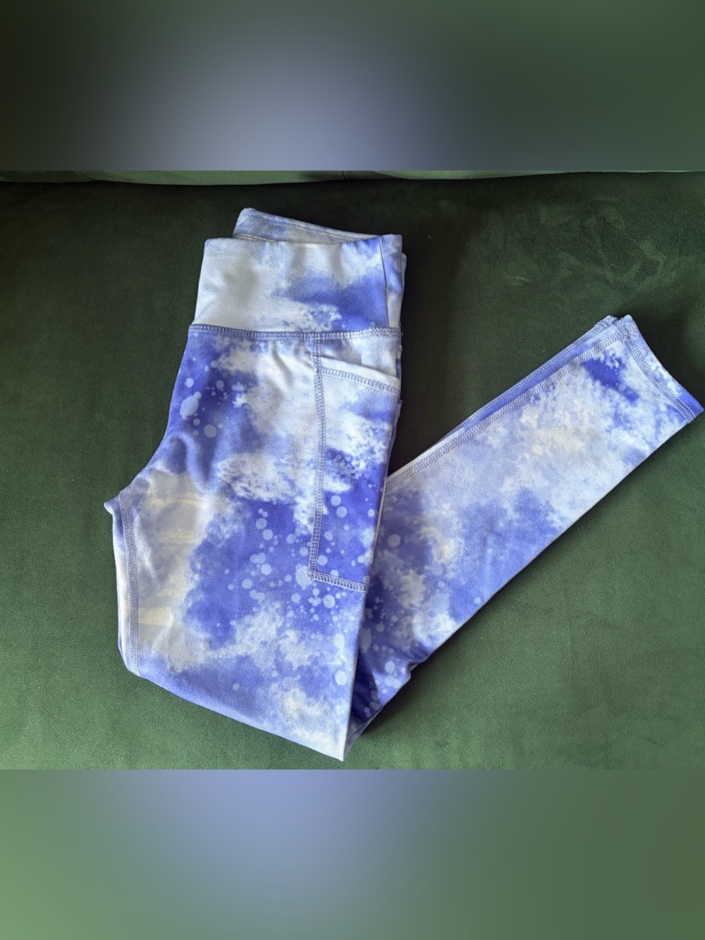 Kids Tie-Dye Purple Active Leggings